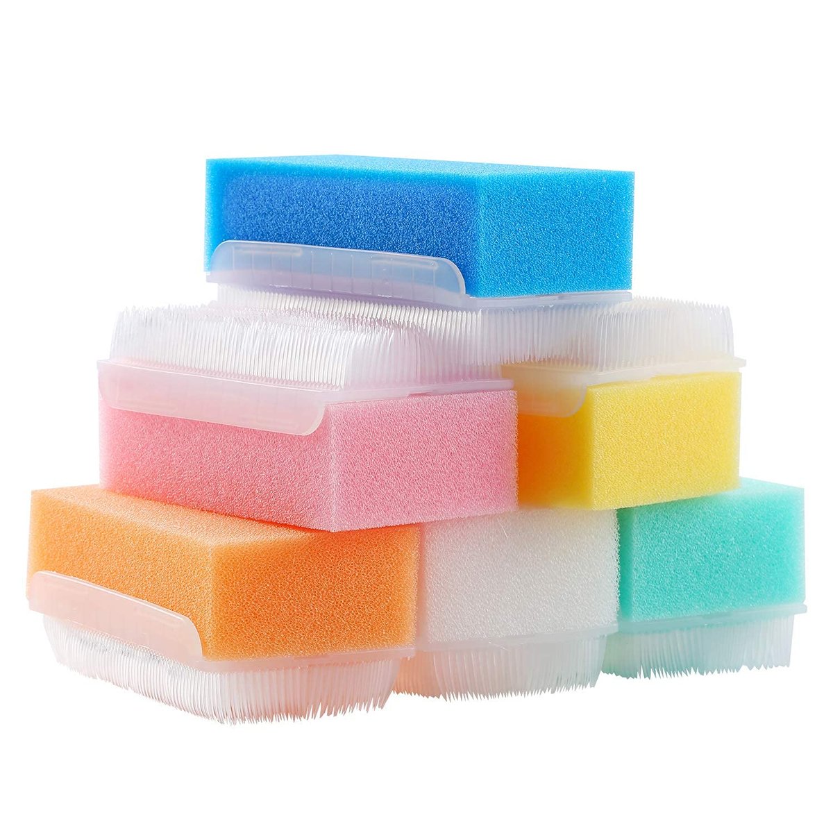 Sensorische Bürsten (6er Pack), wiederverwendbarer Baby-Badeschwamm, Geburtstagsgeschenk für Kinder, Männer, Vater, Mutter, Familie