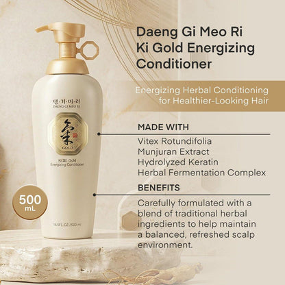 Daeng Gi Meo Ri Ki Gold Energizing Conditioner – Feuchtigkeitsspülung gegen Haarausfall, 500 ml
