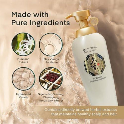 Daeng Gi Meo Ri Ki Gold Energizing Conditioner – Feuchtigkeitsspülung gegen Haarausfall, 500 ml