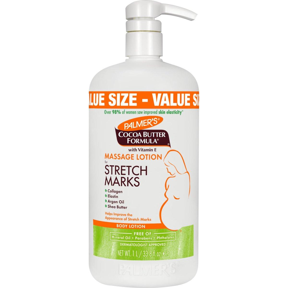 Palmer's Cocoa Butter Formula Massage Lotion für Schwangerschaftsstreifen, 33,8 Unzen