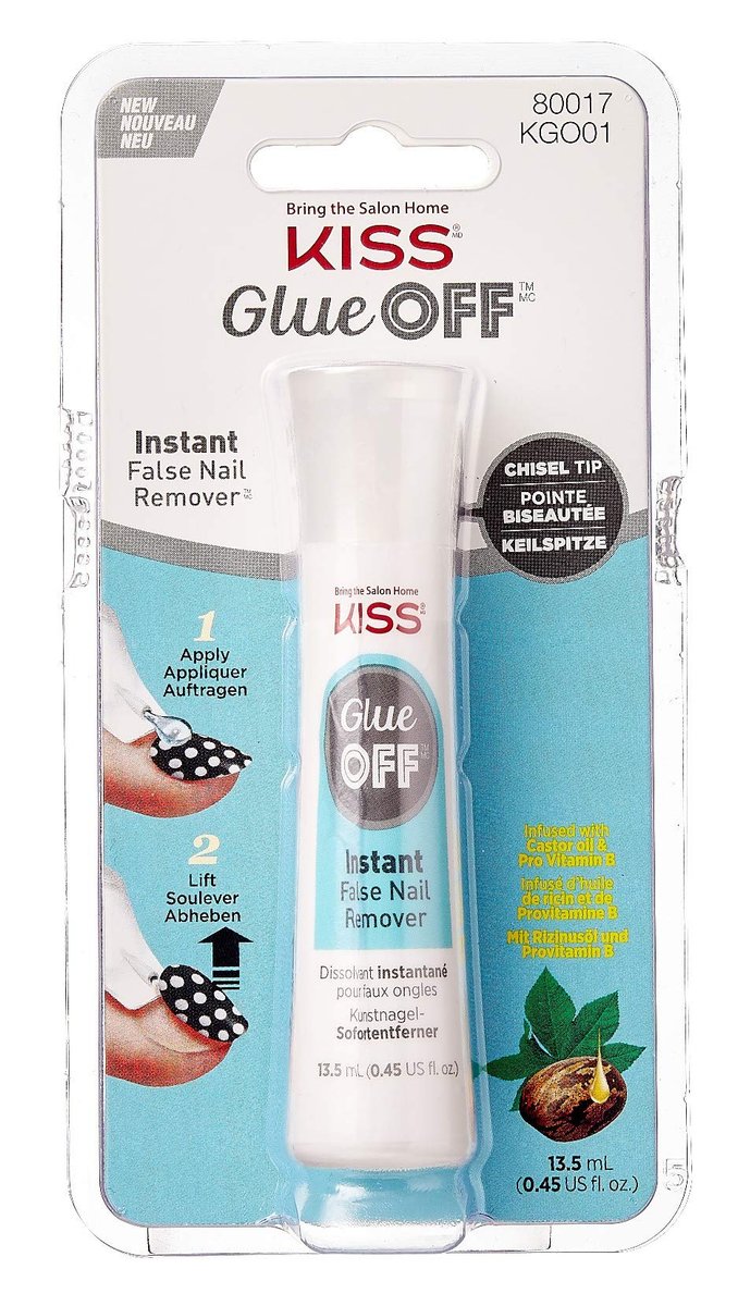 KISS Glue Off Instant Nagellackentferner 0,45 Unzen (2er-Pack)