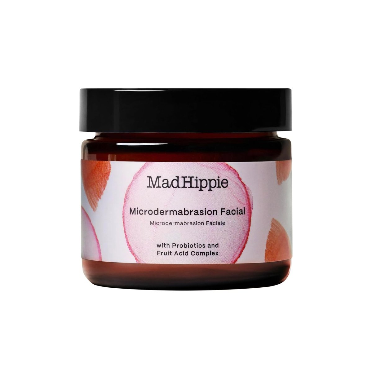 Mad Hippie Microdermabrasion Facial – Peeling-Gesichtsreiniger mit Probiotika und AHA-Fruchtsäurekomplex, leichter Zitrusduft, 60 ml