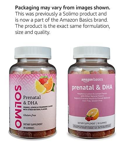 Pränatale Vitamine & DHA Gummibärchen, Himbeer- & Zitronengeschmack, 90 Stück