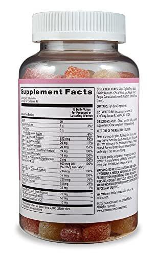 Pränatale Vitamine & DHA Gummibärchen, Himbeer- & Zitronengeschmack, 90 Stück