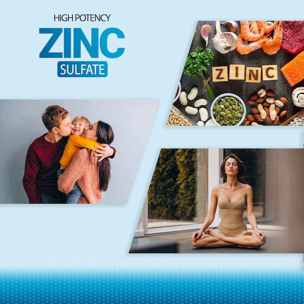 Zink 220 mg [Hochdosiert] – Zinksulfat zur Unterstützung des Immunsystems, 100 Tabletten