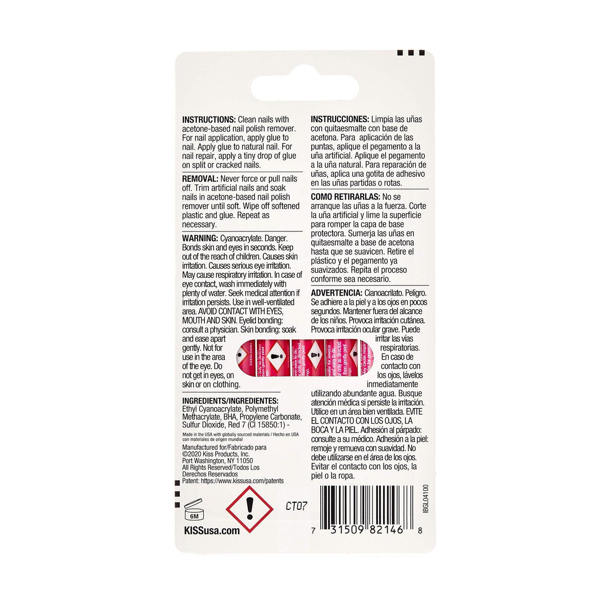 KISS Pink Gel Nagellackkleber – Starker Halt für künstliche Nägel