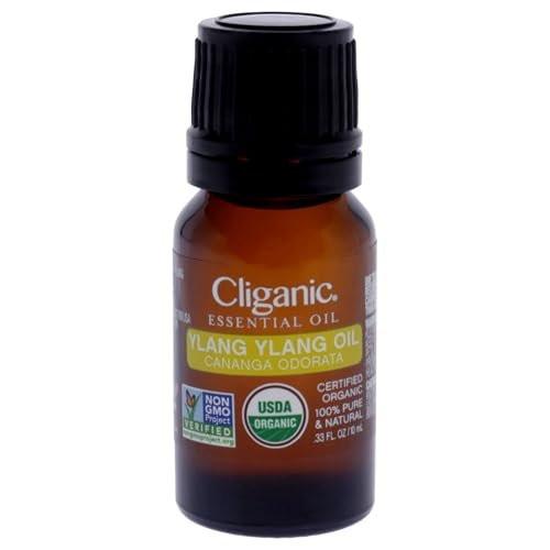 Cliganic Bio Ylang Ylang Ätherisches Öl, 100% Rein Natürlich für Aromatherapie | Non-GMO Verifiziert