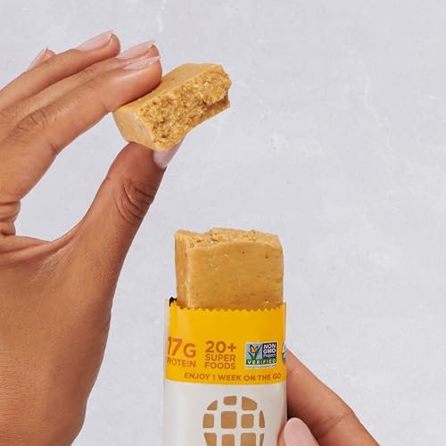 Perfect Bar Proteinriegel, Erdnussbutter, glutenfrei, mit Bio-Honig, Keksteig-Textur, gekühlter Proteinsnack, 10 Riegel, 2,5 oz pro Riegel