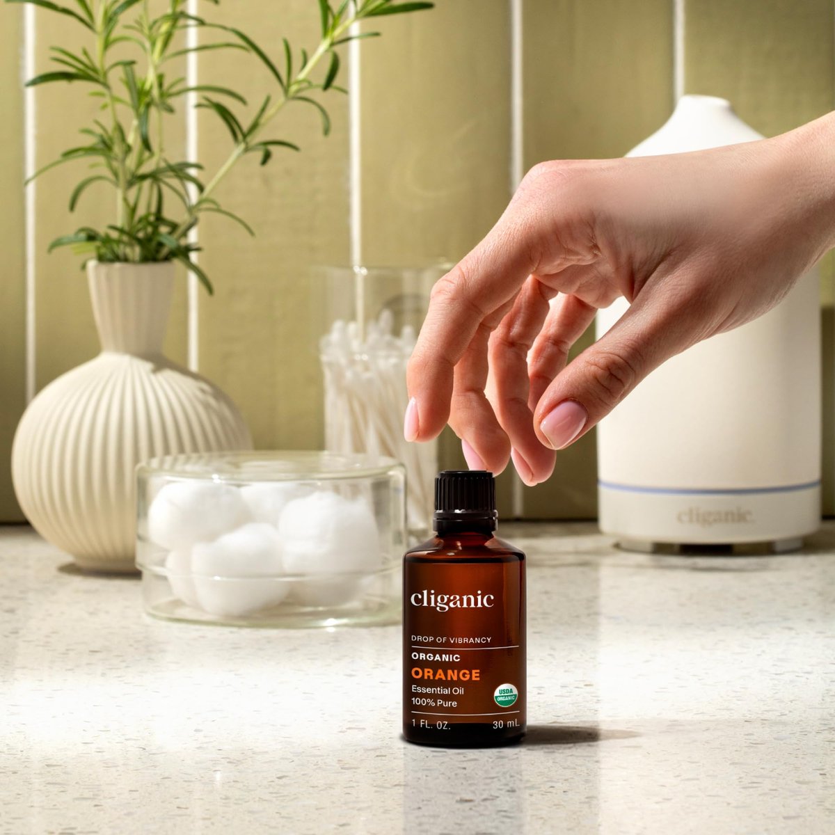 Cliganic Bio Süßorangen-Öl, 118 ml - 100% reines natürliches ätherisches Öl für Aromatherapie-Diffuser | Non-GMO zertifiziert