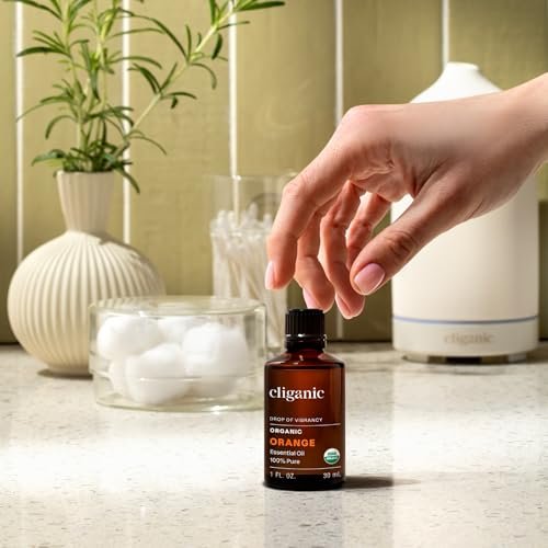 Cliganic Bio Süßorangen-Öl, 118 ml - 100% reines natürliches ätherisches Öl für Aromatherapie-Diffuser | Non-GMO zertifiziert