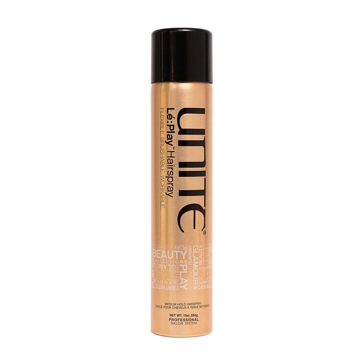 UNITE Hair Lé:Play Hairspray – Flexibler Halt mit natürlichem Satin-Finish – 10 oz