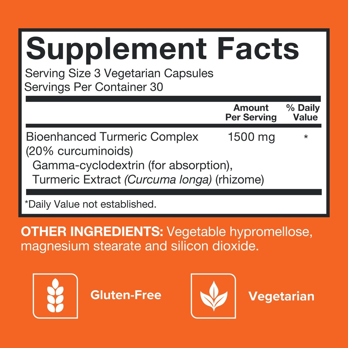Qunol Curcumin-Kurkuma-Kapseln mit ultrahoher Absorption, 1500 mg, extra stark, 90 vegane Kapseln