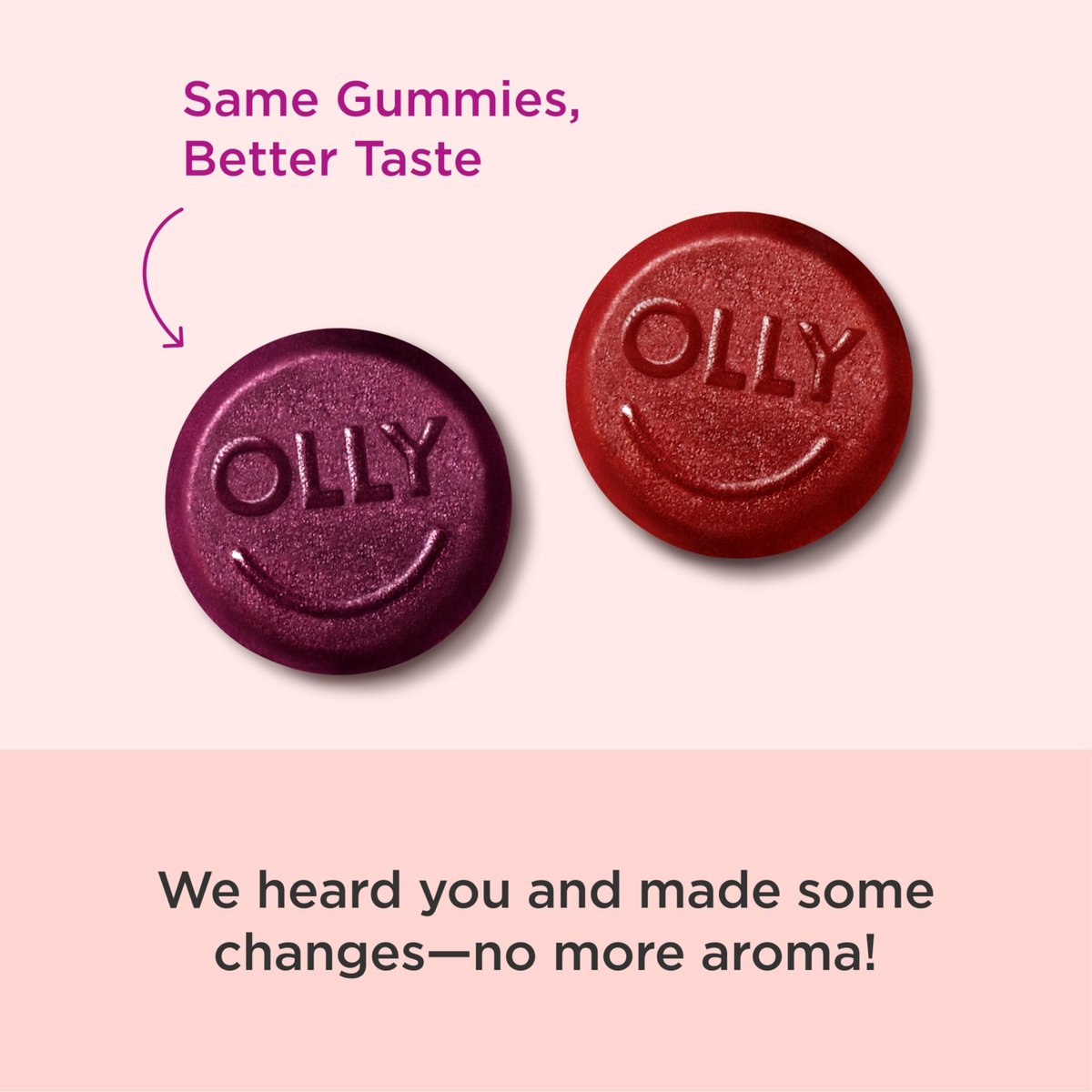 OLLY Männer Multivitamin Gummibärchen – Immununterstützung mit Vitamin A, C, D, E, B, Lycopin & Zink, Brombeergeschmack, 60-Tage-Vorrat (120 Stück)