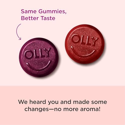 OLLY Männer Multivitamin Gummibärchen – Immununterstützung mit Vitamin A, C, D, E, B, Lycopin & Zink, Brombeergeschmack, 60-Tage-Vorrat (120 Stück)