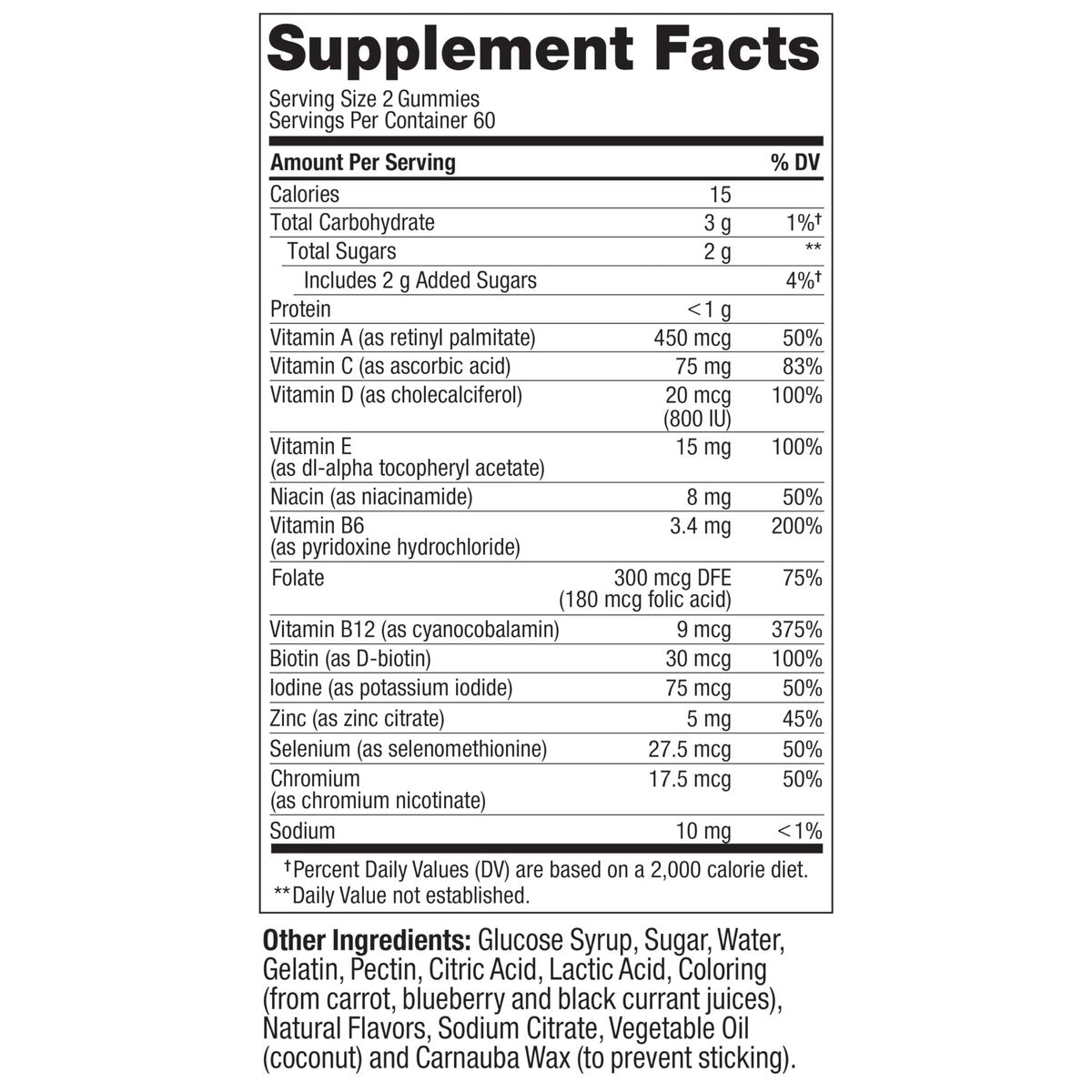 OLLY Männer Multivitamin Gummibärchen – Immununterstützung mit Vitamin A, C, D, E, B, Lycopin & Zink, Brombeergeschmack, 60-Tage-Vorrat (120 Stück)
