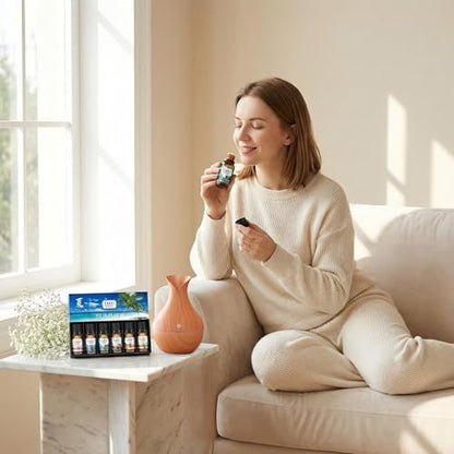 CAKKI Sommer Duftöle für Diffuser – 6x10ml Set mit Kokosnuss, Piña Colada, Aqua Kiss, Bali Island, Erdbeere – Lang anhaltende Aromatherapie Öle für Zuhause, Kerzenherstellung und als Geschenk