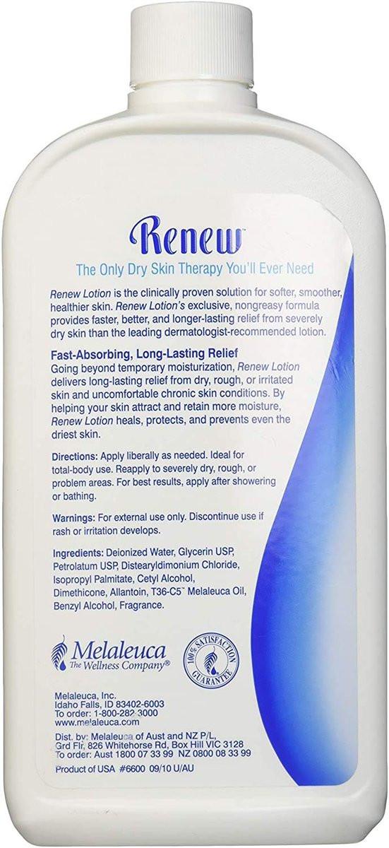 Melaleuca RENEW Intensive Hautpflege Lotion, 20 oz Flasche (Ohne Pump)