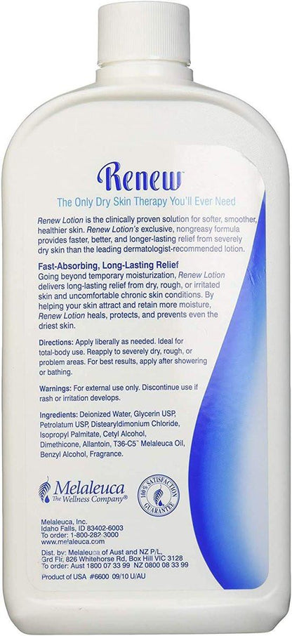 Melaleuca RENEW Intensive Hautpflege Lotion, 20 oz Flasche (Ohne Pump)