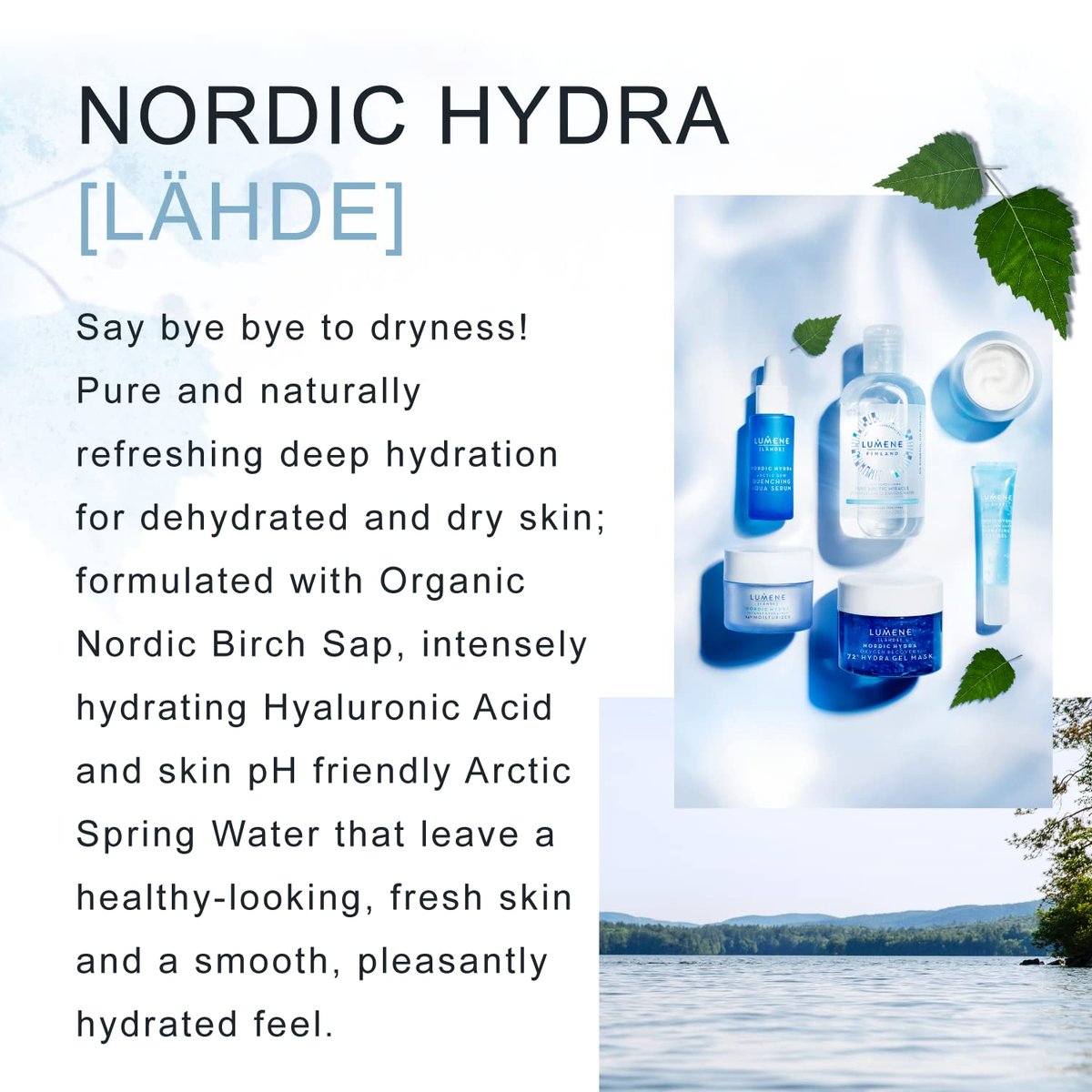 Lumene Nordic Hydra Feuchtigkeitsspendendes Prebiotisches Öl-Cocktail - Nährendes Zweiphasen-Gesichtsöl für trockene Haut & Hautbarriere-Reparatur - Essentielle nordische Mischung & Feuchtigkeitsöl für trockene Haut (30 ml)