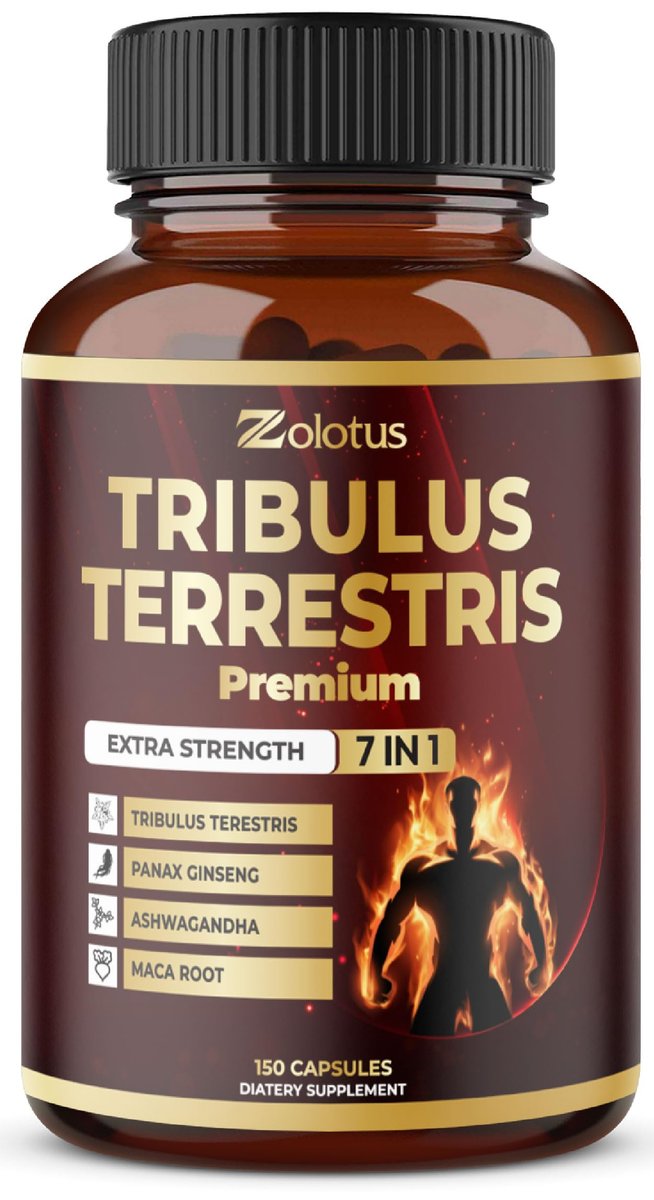 Tribulus Terrestris Komplex mit Ashwagandha, Ginseng, Sägepalme, Maca & Shilajit – 150 Kapseln (5-Monatsvorrat)