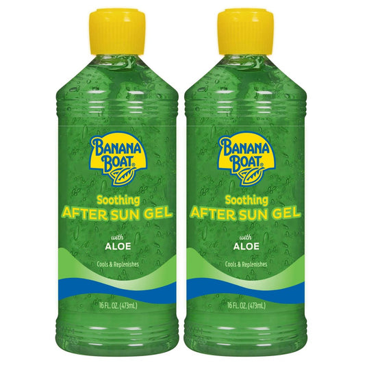 Banana Boat Soothing After Sun Gel mit Aloe Vera Doppelpack | Aloe Vera Gel, Sonnenbrandlinderung, After Sun Pflege, 2 x 473 ml