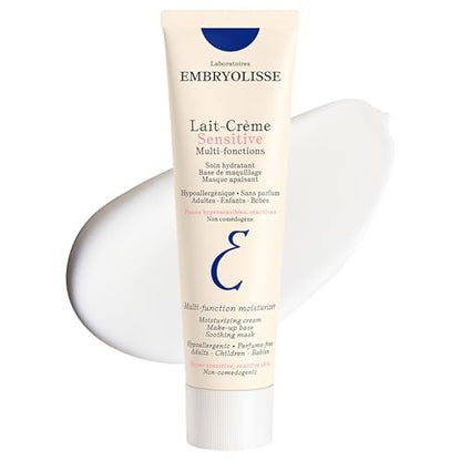 Embryolisse Lait Creme Concentre Sensitive – Feuchtigkeitscreme & Make-up-Grundierung für empfindliche Haut, hypoallergen, parfümfrei, mit Aloe Vera und Sheabutter, 100 ml