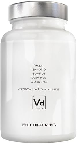 Amen Vitamin D, K2 & Zink – D3 5000 IE, Bio-Wholefood-Blend mit Apfel, Heidelbeere, Cranberry, Holunderbeerpulver, veganes Nahrungsergänzungsmittel, D3 K2 Vitamine, Non-GMO – 60 Kapseln