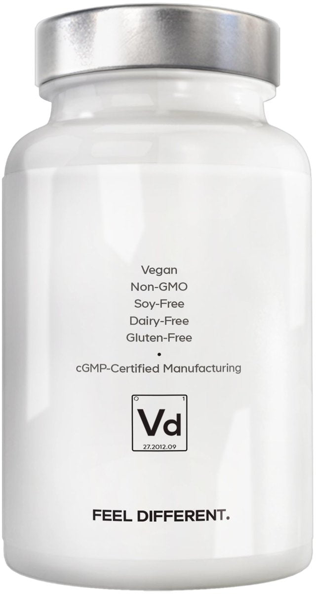 Amen Vitamin D, K2 & Zink – D3 5000 IE, Bio-Wholefood-Blend mit Apfel, Heidelbeere, Cranberry, Holunderbeerpulver, veganes Nahrungsergänzungsmittel, D3 K2 Vitamine, Non-GMO – 60 Kapseln