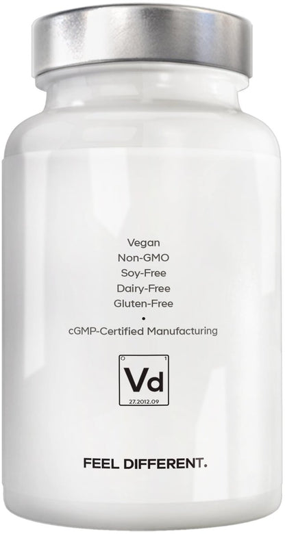Amen Vitamin D, K2 & Zink – D3 5000 IE, Bio-Wholefood-Blend mit Apfel, Heidelbeere, Cranberry, Holunderbeerpulver, veganes Nahrungsergänzungsmittel, D3 K2 Vitamine, Non-GMO – 60 Kapseln