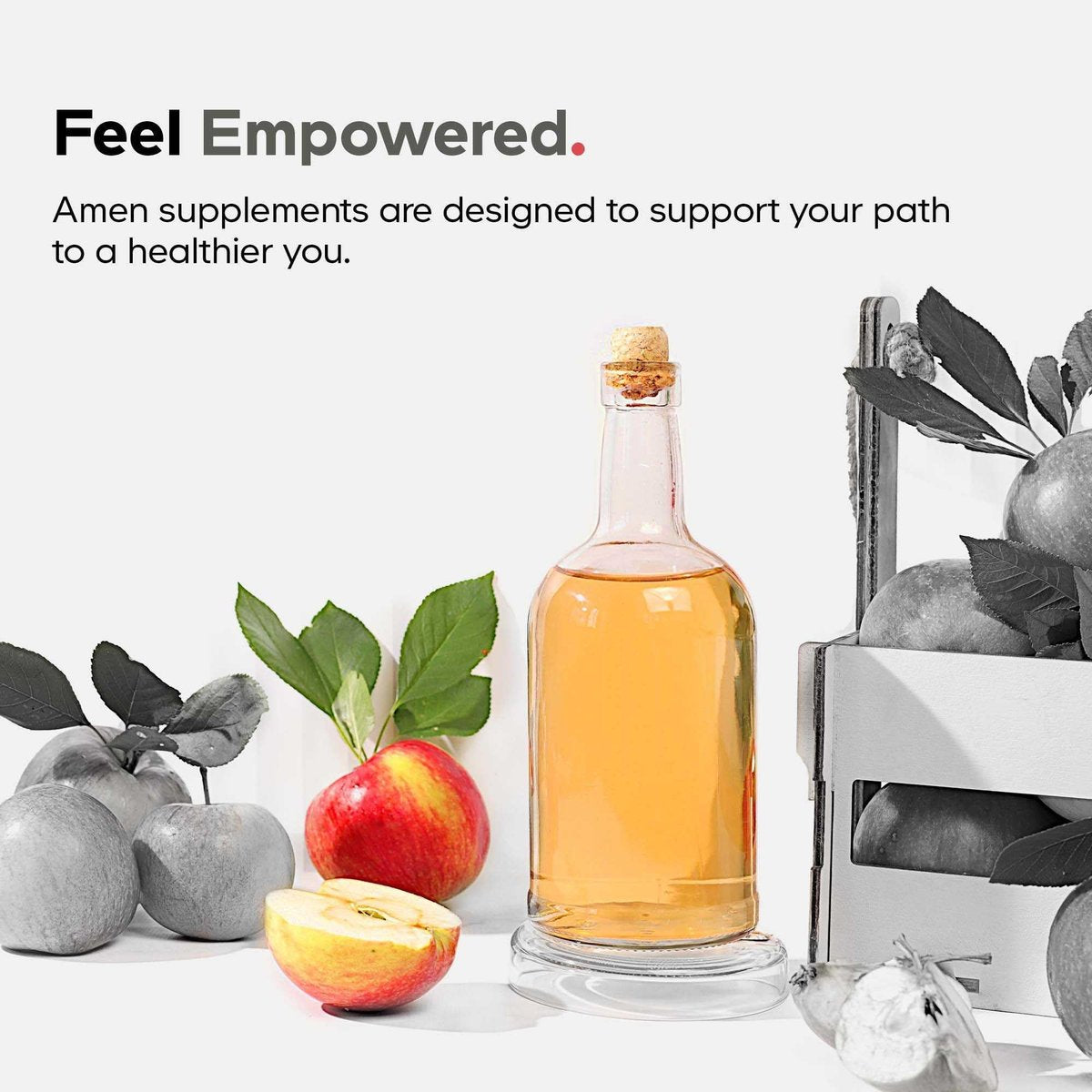 Amen Vitamin D, K2 & Zink – D3 5000 IE, Bio-Wholefood-Blend mit Apfel, Heidelbeere, Cranberry, Holunderbeerpulver, veganes Nahrungsergänzungsmittel, D3 K2 Vitamine, Non-GMO – 60 Kapseln
