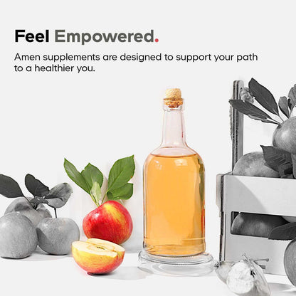 Amen Vitamin D, K2 & Zink – D3 5000 IE, Bio-Wholefood-Blend mit Apfel, Heidelbeere, Cranberry, Holunderbeerpulver, veganes Nahrungsergänzungsmittel, D3 K2 Vitamine, Non-GMO – 60 Kapseln