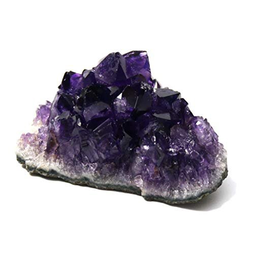 Namzi Roh-Amethyststeine und Kristallgestein, natürliche Amethyst-Kristallcluster, Geoden mit Kristallen, Cuarzo Amatista Original, echte Amethyst-Kristallgeode, Edelsteine, Heilsteine (0,11 Pfund)