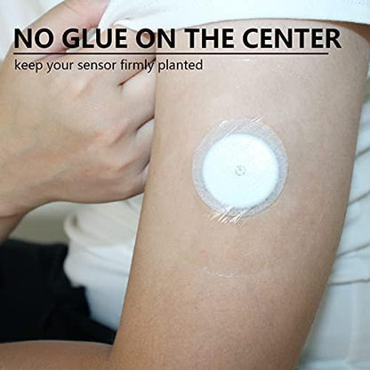Sensor Covers für Libre 2/3/Plus, 55 Stück wasserdichte Klebepflaster, transparente Folie langanhaltend - ohne Loch - HECHUAN