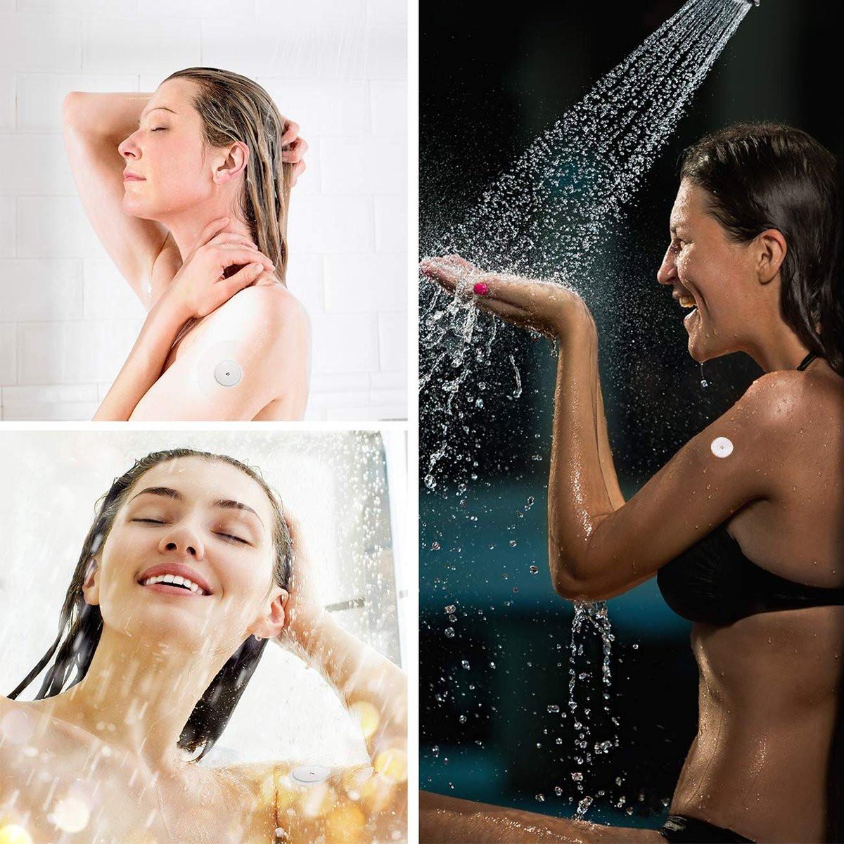 Sensor Covers für Libre 2/3/Plus, 55 Stück wasserdichte Klebepflaster, transparente Folie langanhaltend - ohne Loch - HECHUAN