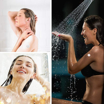 Sensor Covers für Libre 2/3/Plus, 55 Stück wasserdichte Klebepflaster, transparente Folie langanhaltend - ohne Loch - HECHUAN