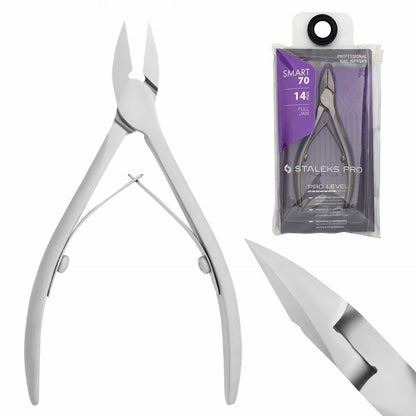 STALEKS PRO Smart 70 14mm Professionelle Nagelzange – Hochlegierter Edelstahl für Maniküre & Pediküre