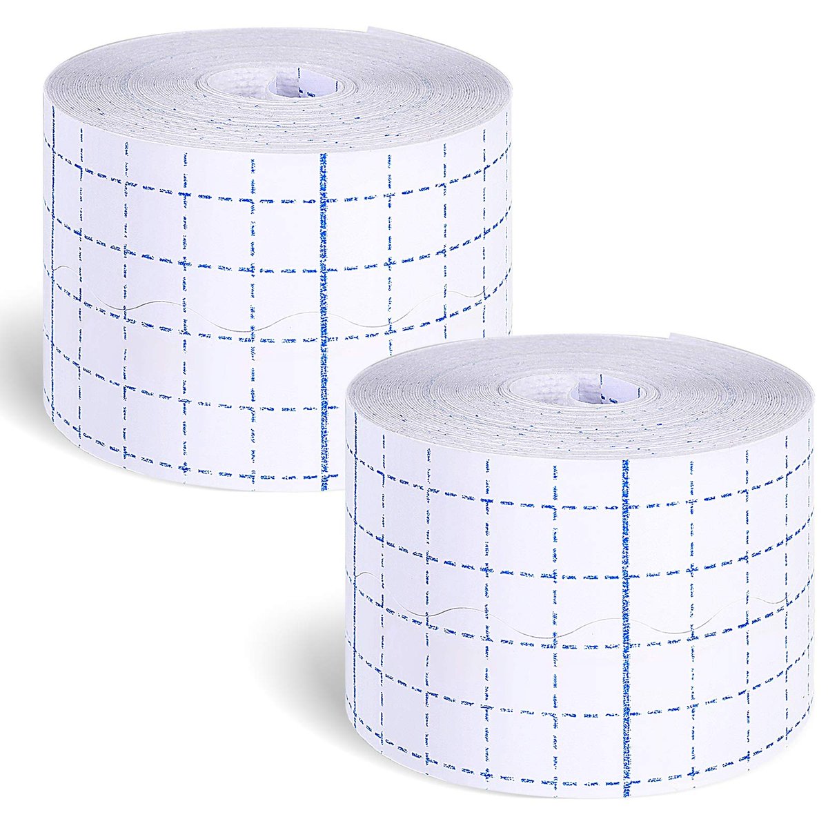 Nuanchu 2 Rollen Vliesstoff-Wickelbandage, dehnbarer Klebeverband, atmungsaktiv, selbsthaftend, 2 Zoll x 10,94 Yard, Weiß