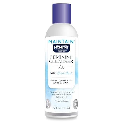 Monistat Borsäure Intimwaschlotion, Duftfreie Intimhygiene für Frauen mit sanfter pH-ausgeglichener Formel, 10 Fl Oz