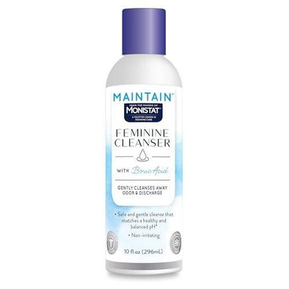 Monistat Borsäure Intimwaschlotion, Duftfreie Intimhygiene für Frauen mit sanfter pH-ausgeglichener Formel, 10 Fl Oz