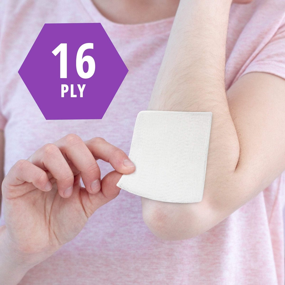 MED PRIDE All Cotton Non-Stick Wundauflagen 4x4 Zoll 200er Pack – Premium Qualität Chirurgische Schwämme, 16-lagig, nicht steril – Verbandsmaterial für Erste Hilfe