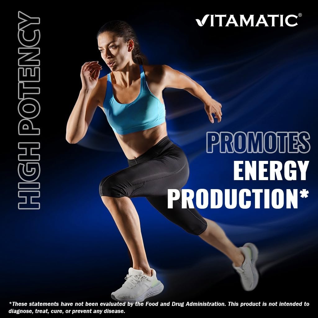 Vitamatic Vitamin B1 (Thiamin) 500 mg, 120 Kapseln – Hochdosiertes Nahrungsergänzungsmittel