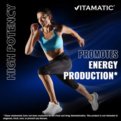 Vitamatic Vitamin B1 (Thiamin) 500 mg, 120 Kapseln – Hochdosiertes Nahrungsergänzungsmittel