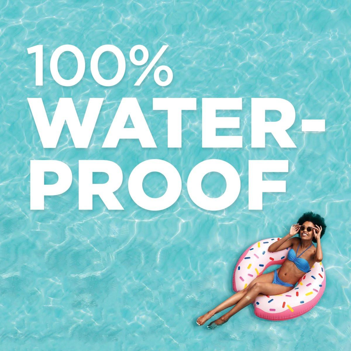 Band-Aid Brand Water Block Flex 100% wasserdichte Pflaster für die Wundversorgung kleiner Schnitte, Schürfwunden und Wunden – ultraflexibles Design, steril, extragroß, 7 Stück