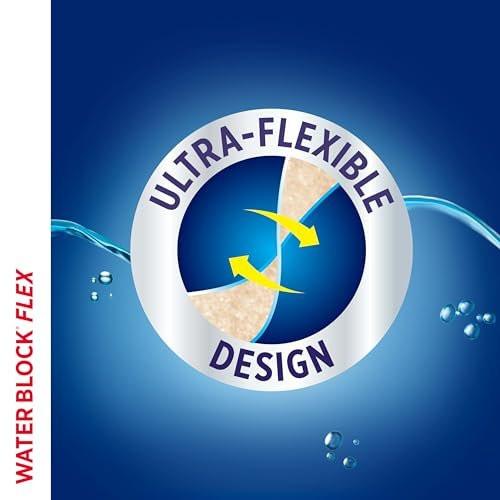 Band-Aid Brand Water Block Flex 100% wasserdichte Pflaster für die Wundversorgung kleiner Schnitte, Schürfwunden und Wunden – ultraflexibles Design, steril, extragroß, 7 Stück