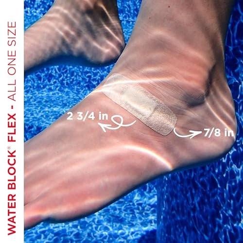 BAND-AID Water Block Flex 100% wasserdichte Pflaster – ultraflexibel, steril, 20 Stück