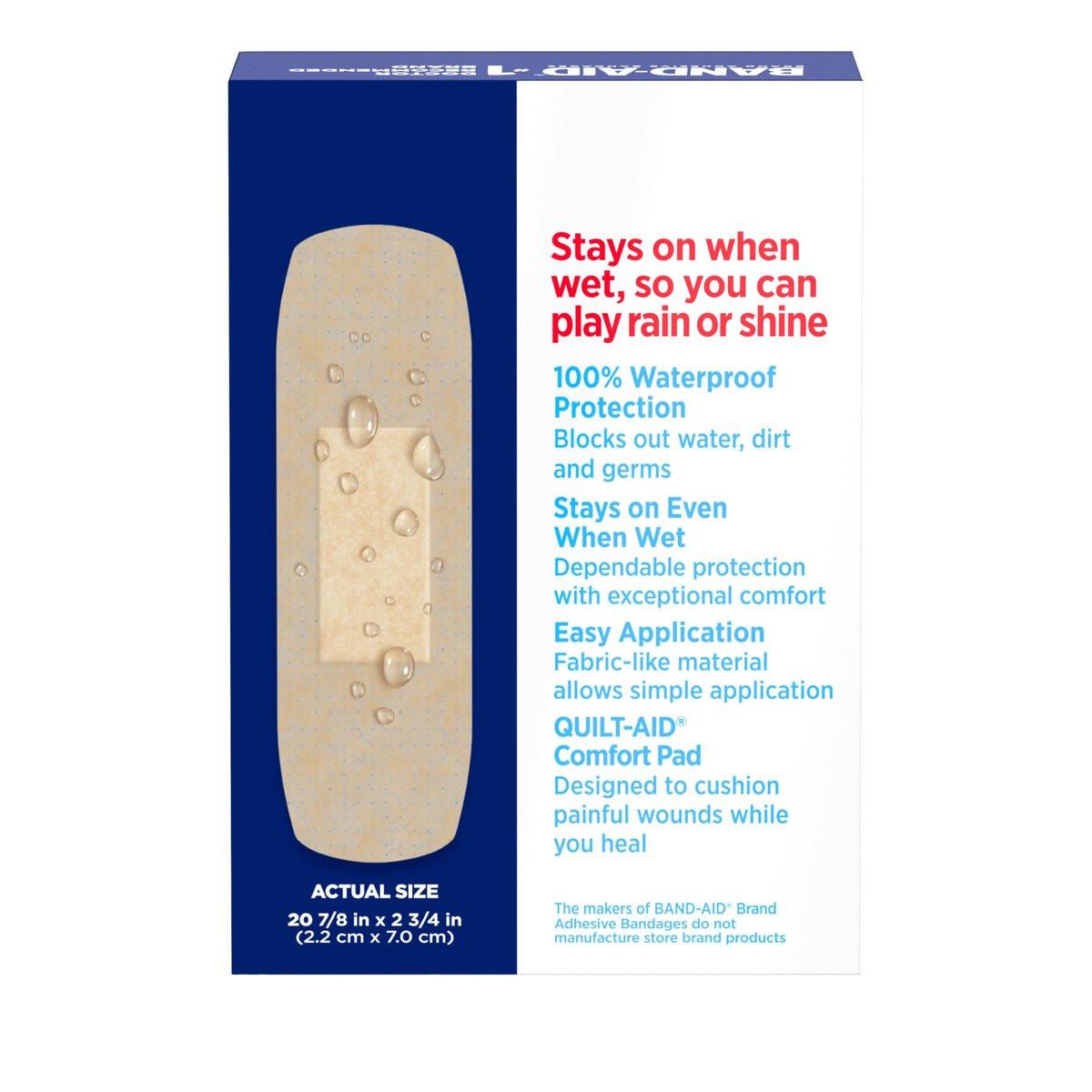 BAND-AID Water Block Flex 100% wasserdichte Pflaster – ultraflexibel, steril, 20 Stück