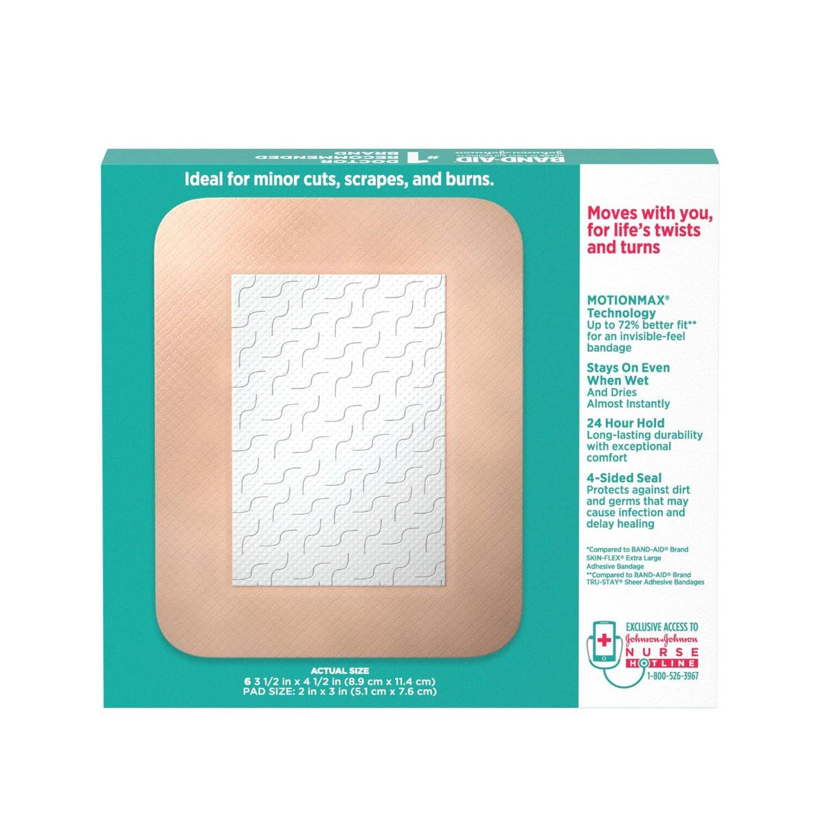 Band-Aid Brand Skin-Flex Pflaster – Flexible Wundauflagen für kleine Schnitte, Schrammen & Verbrennungen, hautfreundlich, steril, groß, 6 Stück