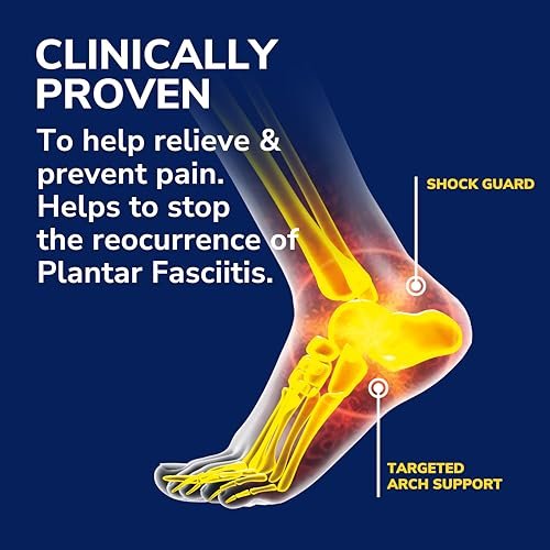 Dr. Scholl's Plantarfasziitis Einlagen mit Fußgewölbeunterstützung für Damen und Herren, Größenanpassbar, 1 Paar
