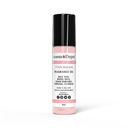 Aroma Depot Pink Sugar Roll-On Parfümöl 10 ml – Unser Interpretation, Hochwertig, Unverdünnt, Hautfreundlich
