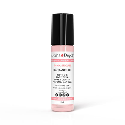 Aroma Depot Pink Sugar Roll-On Parfümöl 10 ml – Unser Interpretation, Hochwertig, Unverdünnt, Hautfreundlich